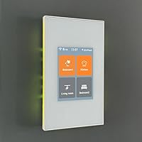 Vista 13 de LANBON Interruptor de tira de luz inteligente LCD con tira de luces LED de 32.8 pies, interruptor de pantalla táctil WiFi compatible con tira de luz