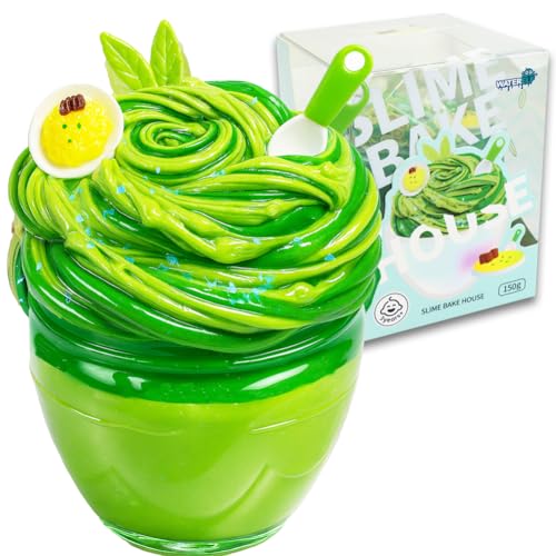 WATERELF Butter Scented Slime for Girls 10-12, Big Slime for Kids Boys Party Favor Stress Relief, Special Toys for Birthday Present - 5.29 Oz - BS001-Pesto Pasta