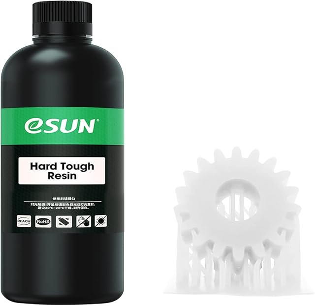 eSUN ABS-Like 3D Printer Rapid Resin, 405nm LCD UV-Curing High Hardness and High Toughness Photopolymer Resin 3D Printing Liquid for Photon LCD 3D Printer, 500g White