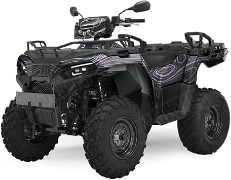 Camo Wraps | Damascus Purple Camouflage ATV Wrap, Premium Vinyl for 4 Wheelers & Quads | 47in x 120in