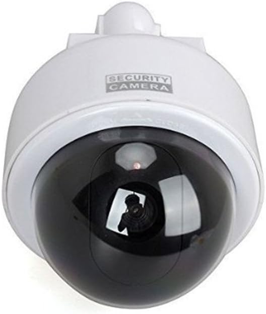 Gtree Cctv Dome Fake Surveillance Flashing Led Camera Security Dummy Solar Powered
