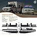 Xprite LED Visor Strobe Light Bar Interior Windshield Sunvisor Emergency Hazard Warning Flashing Lights w/Extend Bracket Split Mount for Police Volunteer Firefighter Vehicles Trucks Blue