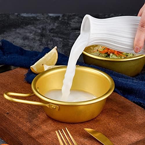 Creamer Pitcher Rice Wine Bowl Round Makgeolli Wine Cup Kitchen Seasoning Dish Food Dipping Sauce Container with Handle Milk Pitcher (Color : 12cm)