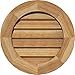 Ekena Millwork GVWRO22X2202RDUWR Round Gable Vent Gable Vent, 22"W x 22" (27"W x 27"H Frame Size), Western Red Cedar, Unfinished