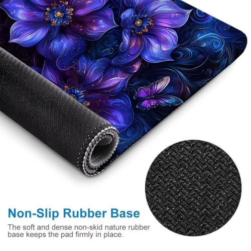 Guuogxan Fleurs Violettes Tapis de Souris Portable Mini 25 x 20 cm nm-1041 – vue 3