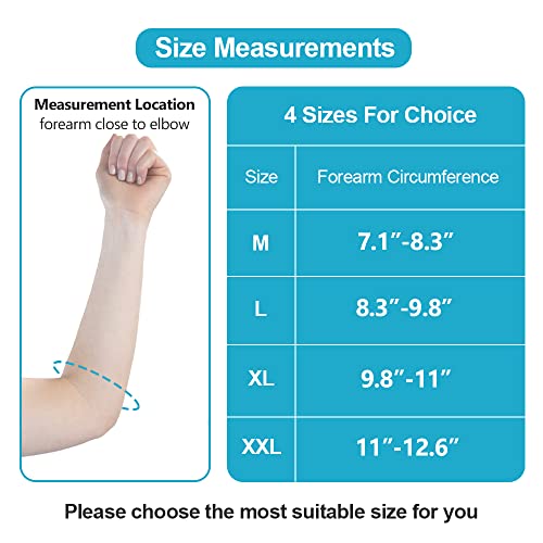 Post Surgical Compression Arm Sleeve, Forearm Pressure Elastic Protector With Zipper For Inhibiting Scarring, Post-Op Recovery, Body Shaping, 1 Pcs (Large) #TOP1