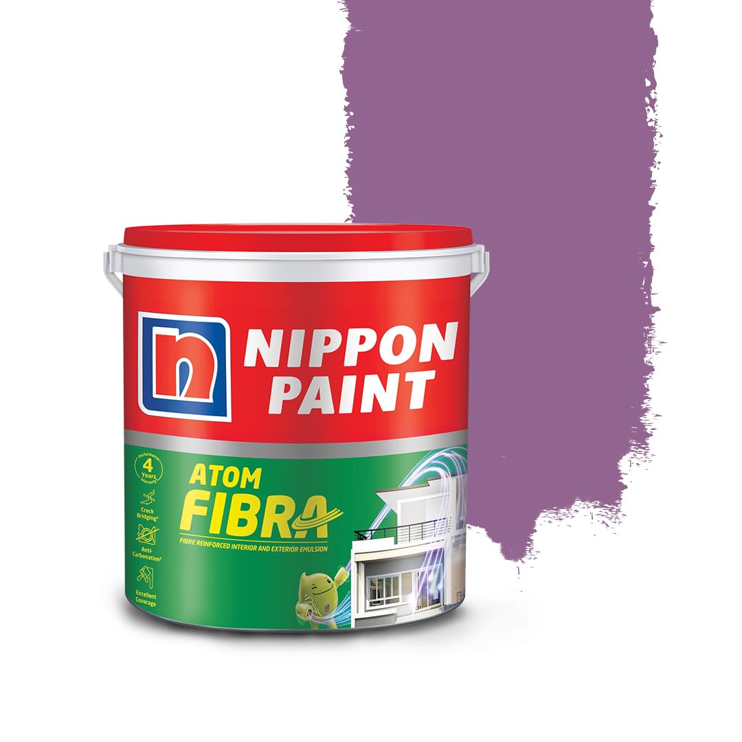 Nippon Paint Atom Fibra 2 In 1 Interior & Exterior Emulsion 1 L Purples (Wild)