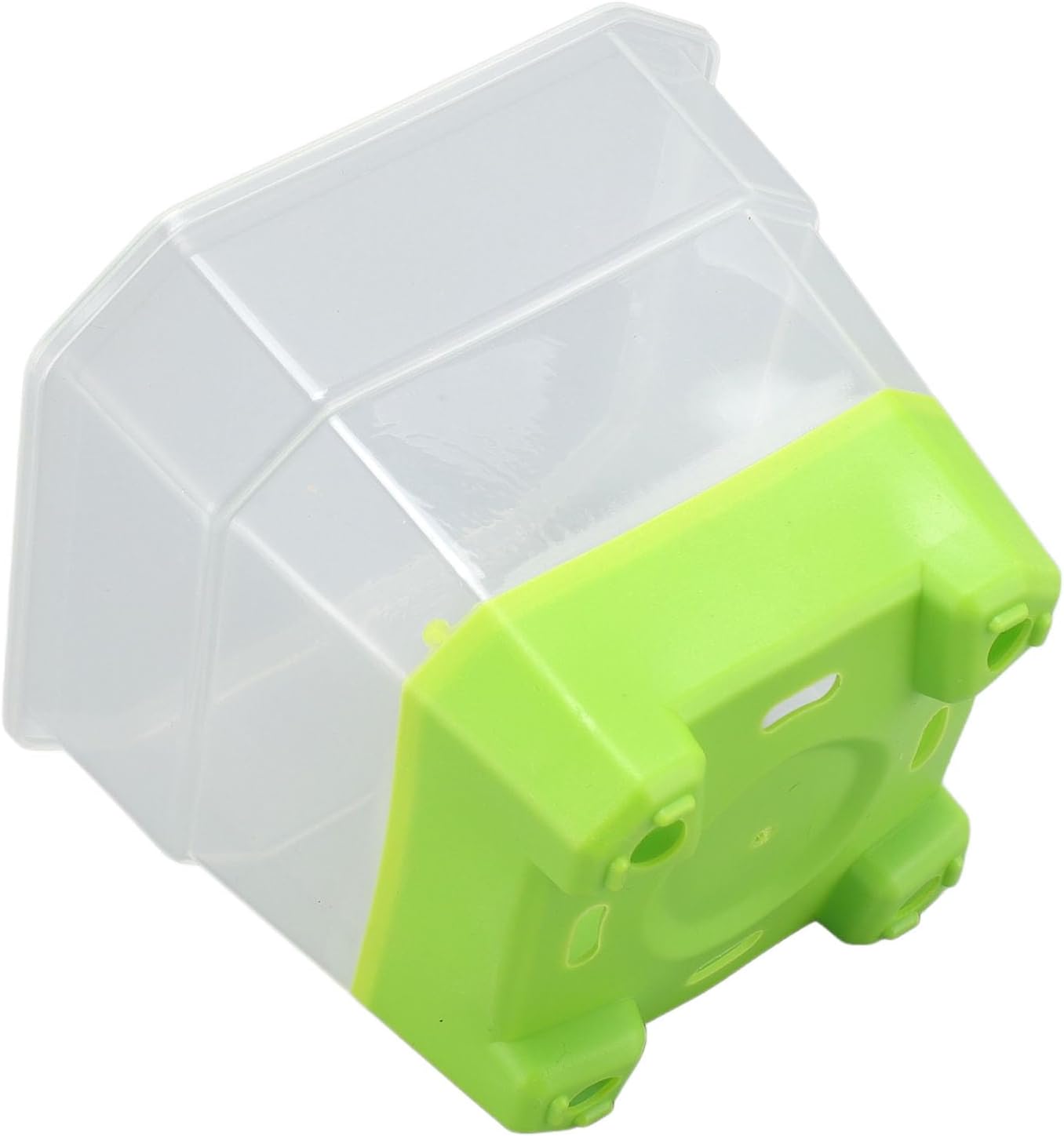 20Pcs Reusable Silicone Nursery Pot Planters Variety Pack, Transparent Square Seed Starting Pots for Indoor Outdoor Plants, Flower Seedling Trays with Stable Base for Home Garden F (Green)