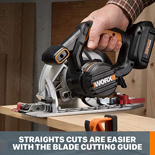 WORX Cordless Circular Saw, 20V 6-1/2-Inch ExacTrack, WX530L - image 3