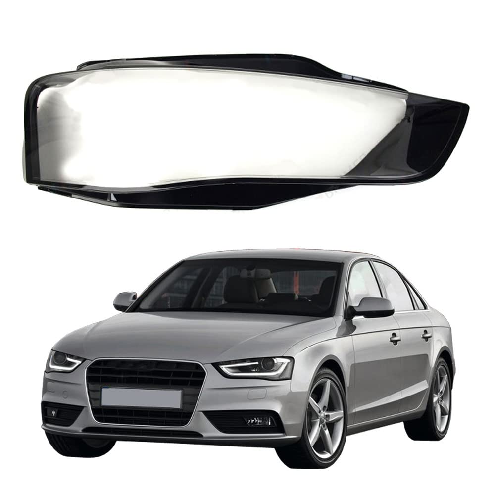 Scheinwerferglas kompatibel mit Audi A4 S4 RS4 B8 8K Facelift 2011-2016 Lichtscheibe Scheinwerfergläser Frontscheinwerfer Streuscheibe rechts