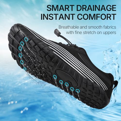 Image of ATHMILE Water Shoes for Women Men Barefoot Shoes for Swim Beach Hiking Pool | Quick Dry Non-Slip Wide Toe Box Shoes for River Kayak Fishing Lake Cruise Vacation Outdoor Water Activities