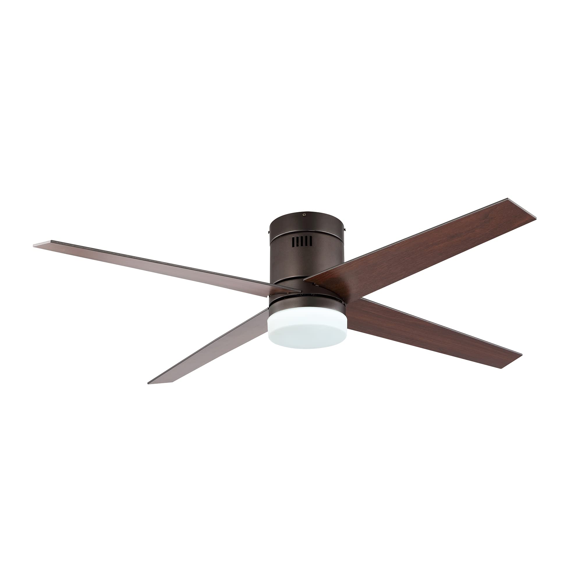 Buy WINGBO 52" Flush Modern Ceiling Fan with Light and Remote Control