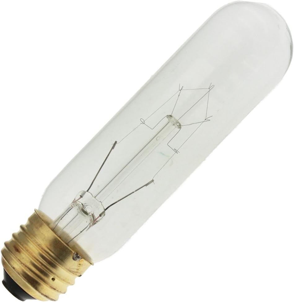 15T10/CL 130V, 15 Watt, T10, Medium Screw (E26) Base Tubular Light Bulb (25 Bulbs)