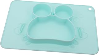 SHOWERORO 1Pc Placa De Jantar Placas De Silicone Para Crianças Utensílio De Silicone Resto Talheres Da Criança Crianças Placa De Jantar Placa De Alimentação Da Criança Tigela De Silicone