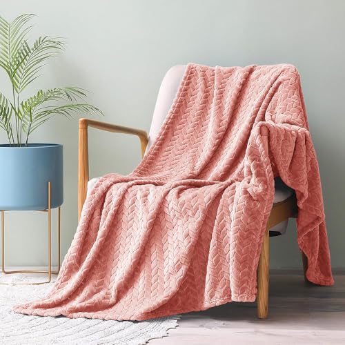 Image of BSB Home Premium Plush Single Blanket | 300 GSM Lightweight Cozy Ultrasoft for Bed, Sofa, Travel & Camping| 228x152 cm |Orange| TC - 220