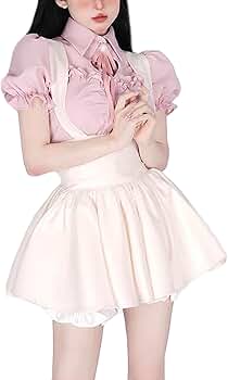 Amazon.co.jp: [Misswdd] 地雷系 ワンピース レディース 上下