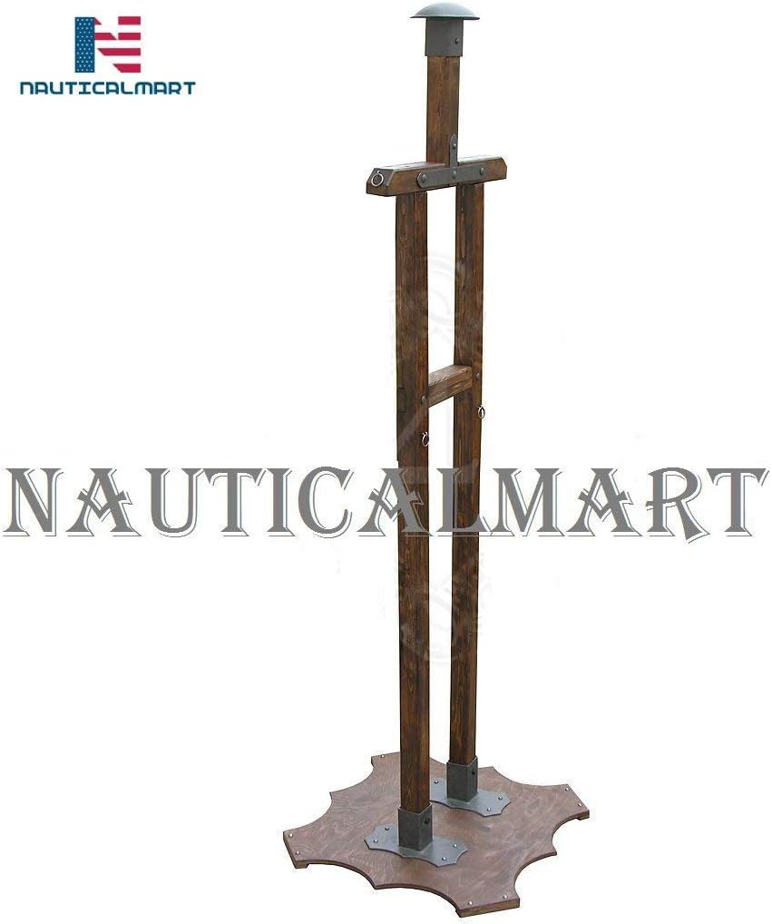 NauticalMart Wooden armor stand Viking Suit of Armor Display Stand Cosplay LARP Knight Armour Decorative Rack Stand Medieval Costume