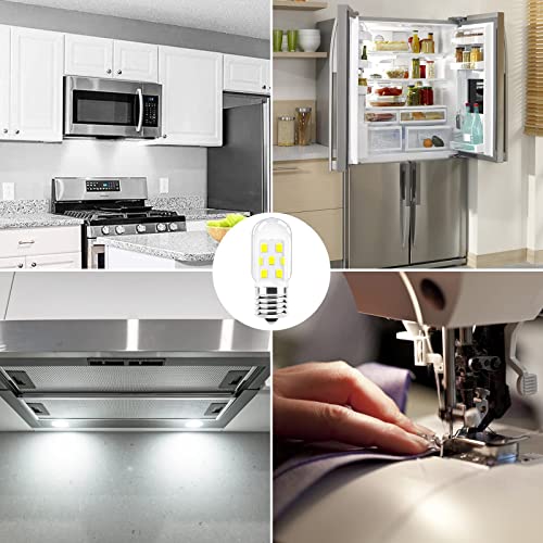 Led Microwave Light Bulb Over Stove Appliance 8206232A 40W Incandescent Equivalent, E17 Led Bulb Dimmable For Refrigerator, Range Hood, 3W 380Lm Daylight White 6000K, T7 Intermediate Base, Pack Of 2 #TOP5