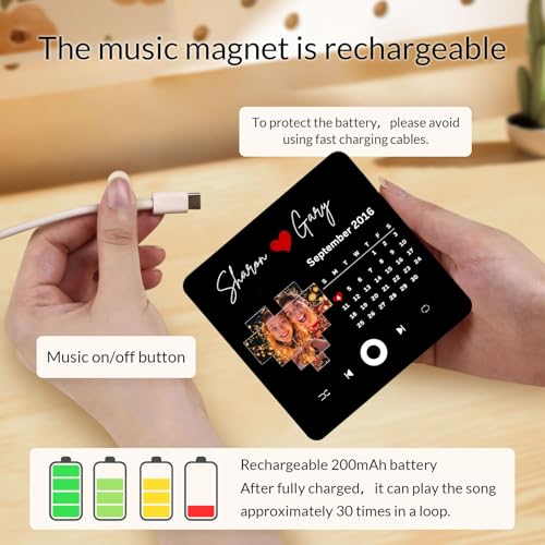 Imán Decorativo Rectangular con Música Personalizada miniatura 4