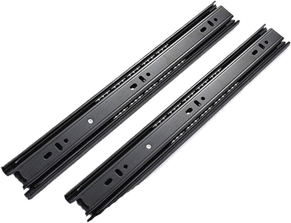Soft Close Ball Bearing Drawer Runners - 3-Fold Full Extension Side Mount Furniture Slide with 45kg Load Capacity(50cm 20inch A Pair)