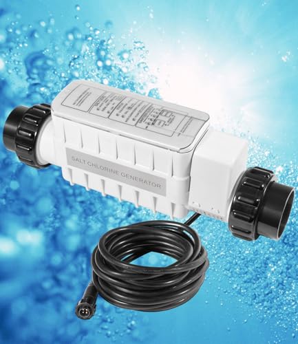 520555 Salt Chlorine Generator Cell, Suitable for Pools Up to 40,000 Gallons, Includes 15' Cable 2' PVC Unions
