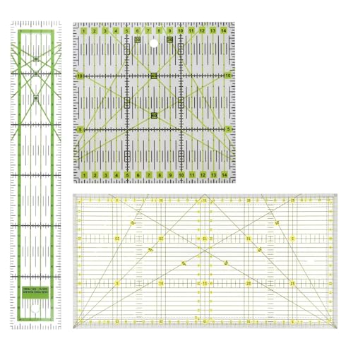 3 Piece Tailor Ruler Patchwork with Corner Markings