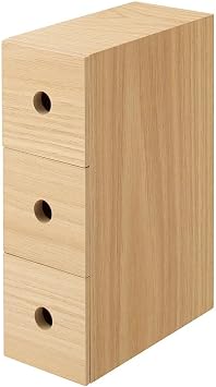 for MUJI Three-Tier Wooden Storage Unit