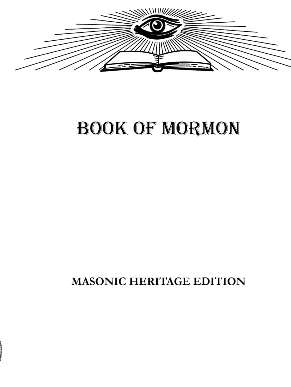 The Book of Mormon: Masonic Heritage Edition