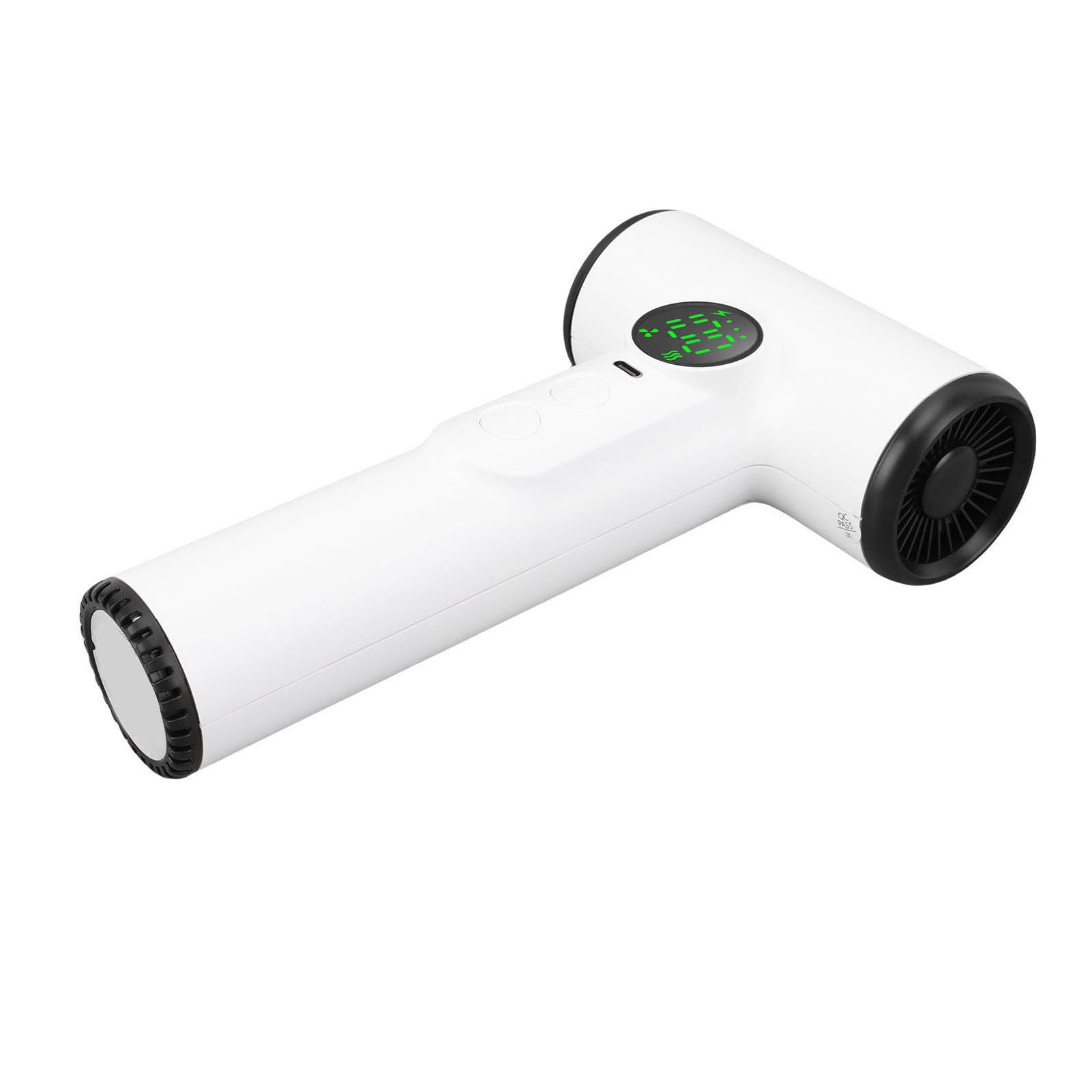 Secador de Pelo Inalámbrico, Secador de Pelo Recargable de 200 W, de Portátil para Exteriores con Batería de 15600 MAh para Viajes, Camping (blanco) (normativa europea)
