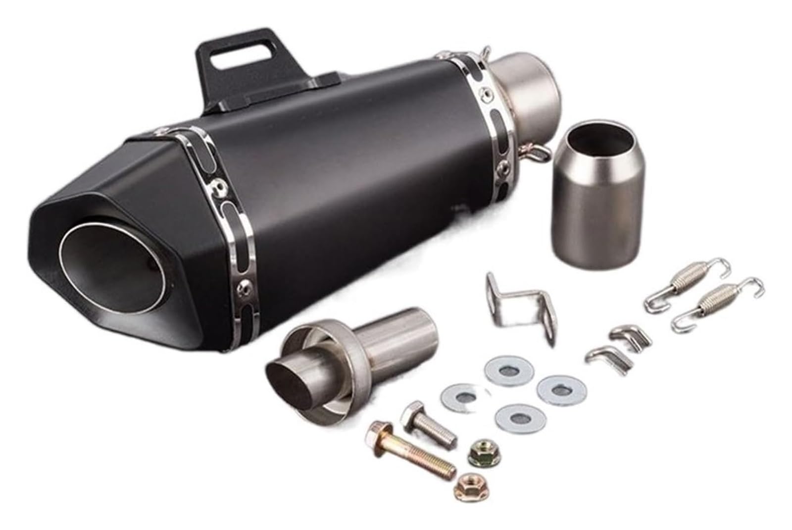 Terminali di Scarico per Moto per Y&amaha FZ1 R6 R15 Universale 51mm Silenziatore Tubo di Scarico Moto Db Killer Tubo di Scarico Moto(1)