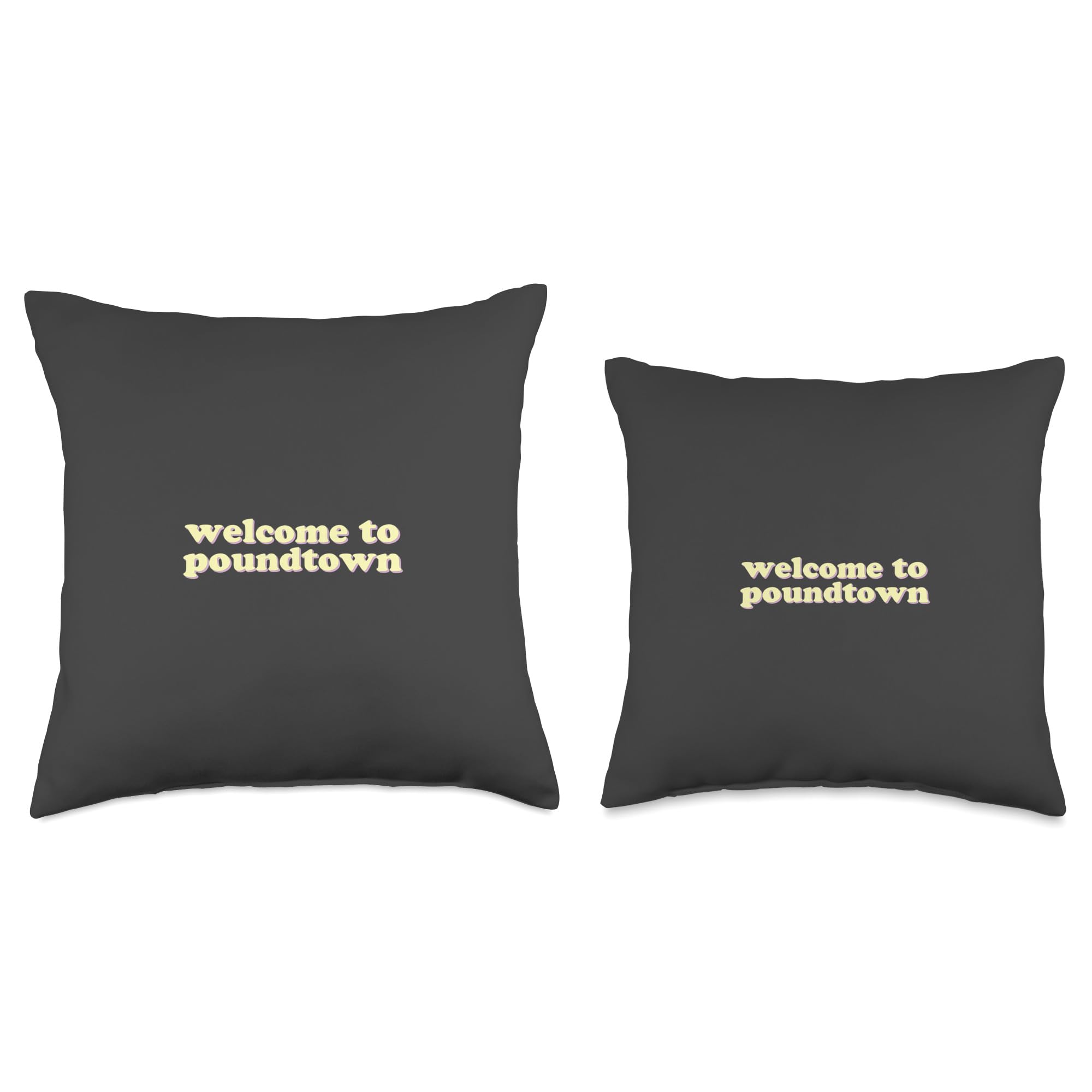 Amazon.com: Welcome to Poundtown | Funny Throw Pillow : Home & Kitchen