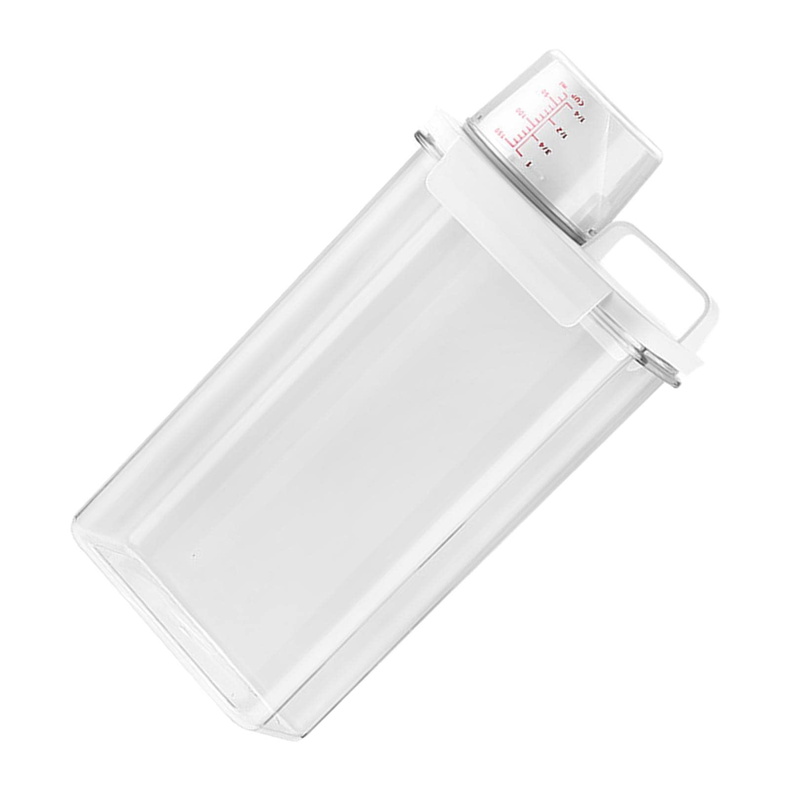 Generic Laundry Detergent Dispenser with Measuring Cup Washing Liquid Box Dry Grain Dispenser for Cereals, 2.3L