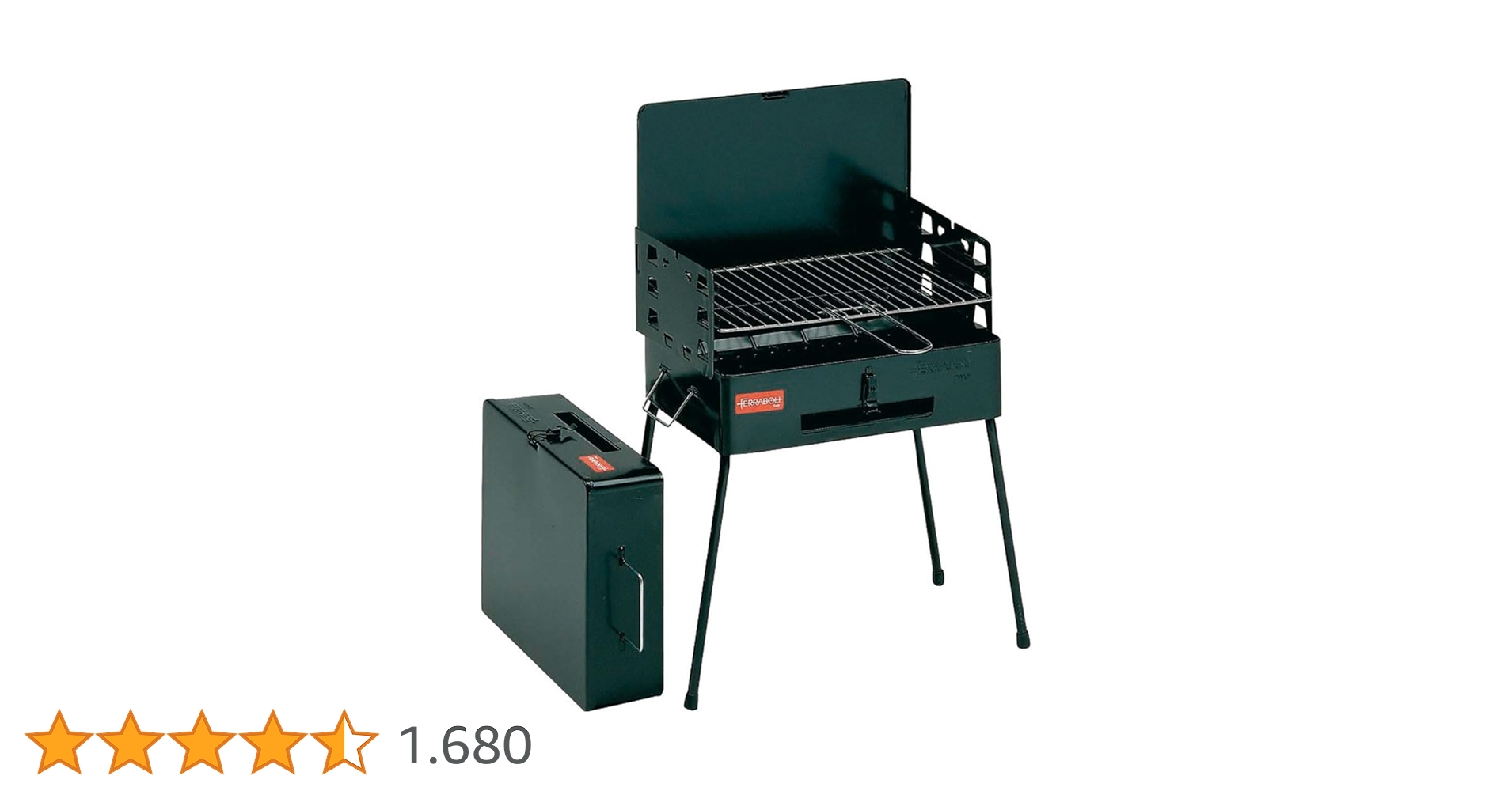 8130000 - Ferraboli Barbecue in acciaio, colore Nero