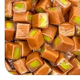 Caramel Cubes Candy - 2 Pound Pack (150 Count) - Green Apple Filling - Individually Wrapped