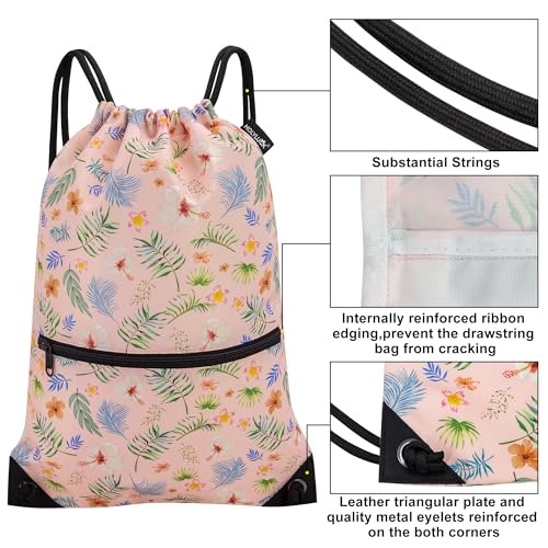 Image of HOLYLUCK Drawstring Backpack Bag Sport Gym Sackpack