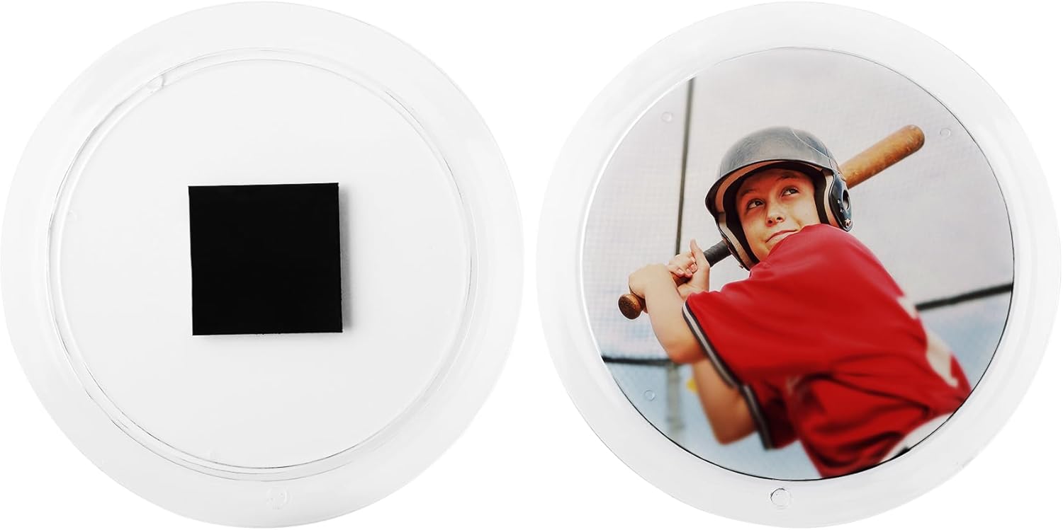Snapins 3" Acrylic Snap-Together Magnetic Photo Disc - Pack of 144