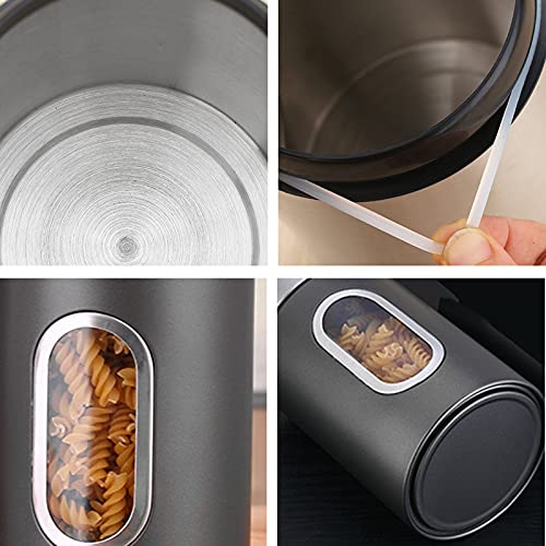 XINGGANG Recipiente para Alimentos, Bote para Conservar Alimentos, Café, Té Sellados en Cocina, Tarro Sellado 1.5L per… - Imagen 7