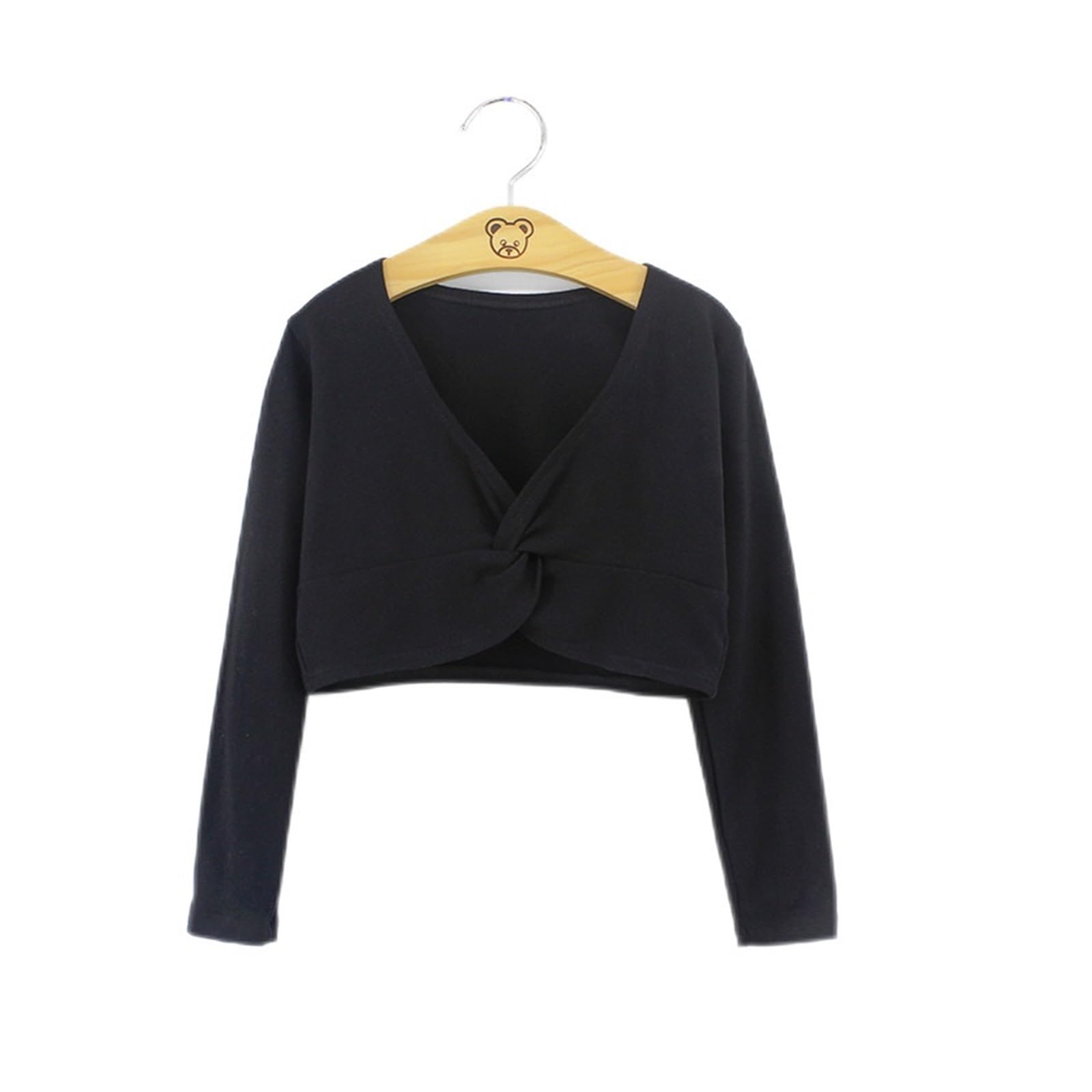 Cache-coeur danse classique fille pull de ballet manches longues haut de dansewear enfants