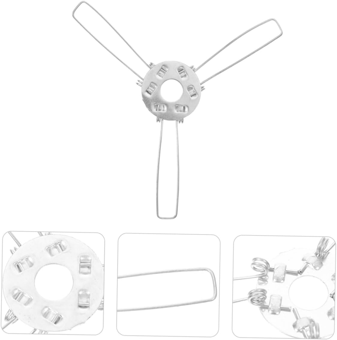 Light Shade Spring Clamps 3 Fork Bulb Clip Adapter Fork for Pendant Lamp Ceiling Light Clips Clamp Type