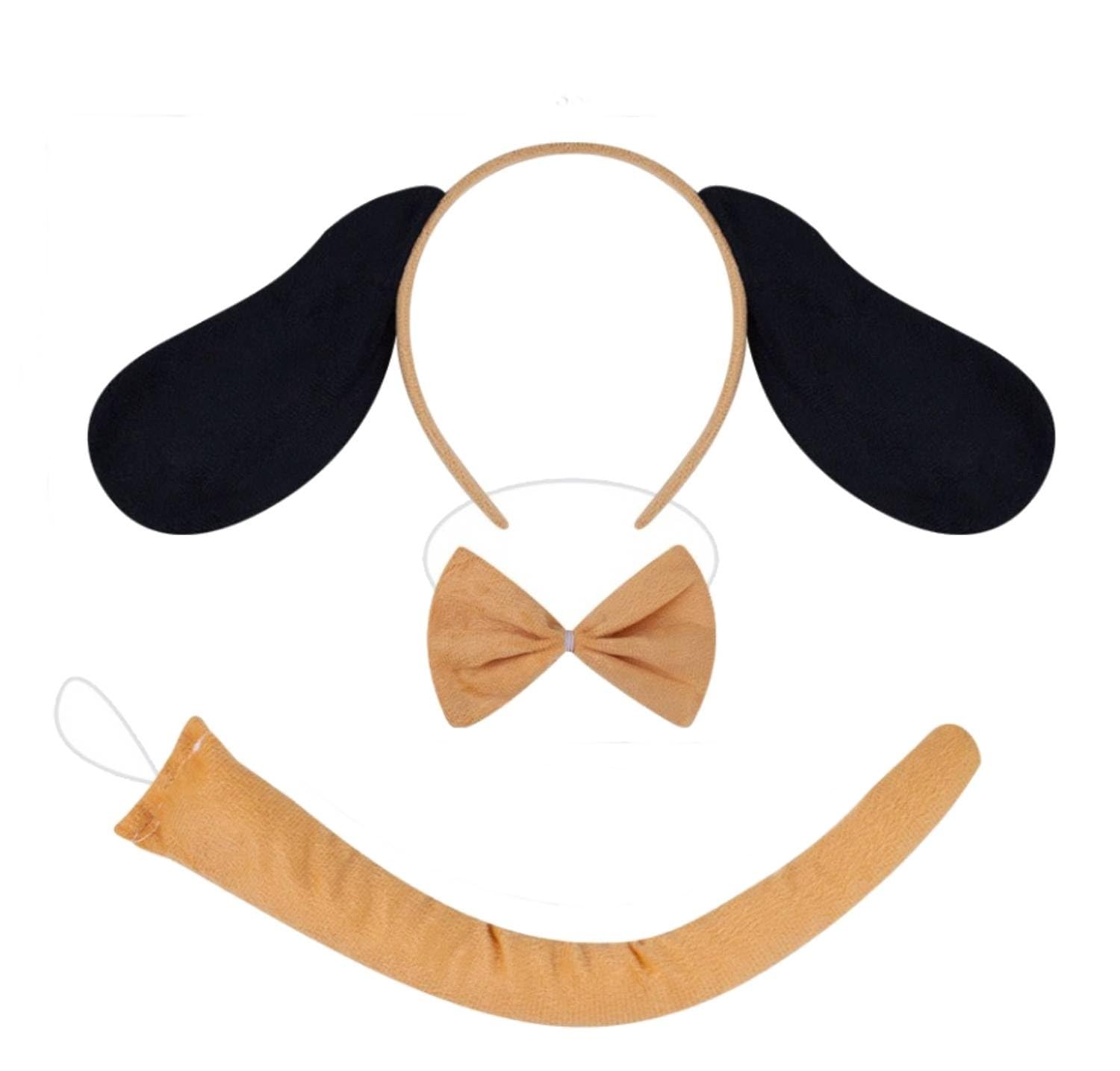 Kirei Sui Kids Puppy Dog Headband Bowtie Tail 3pcs Costume