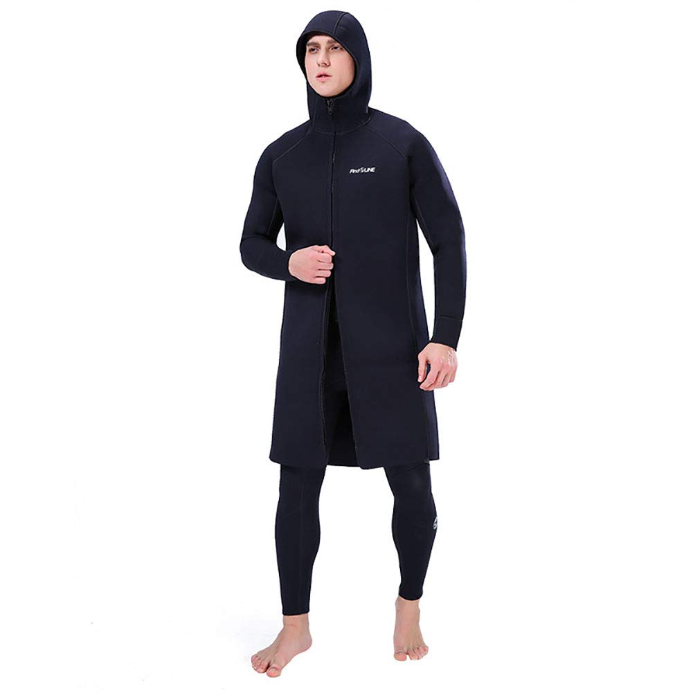 Combinaison Néoprène 3 Mm Homme – Veste Et Pantalon Zip Avant Pour Plongée, Surf & Sports Nautiques