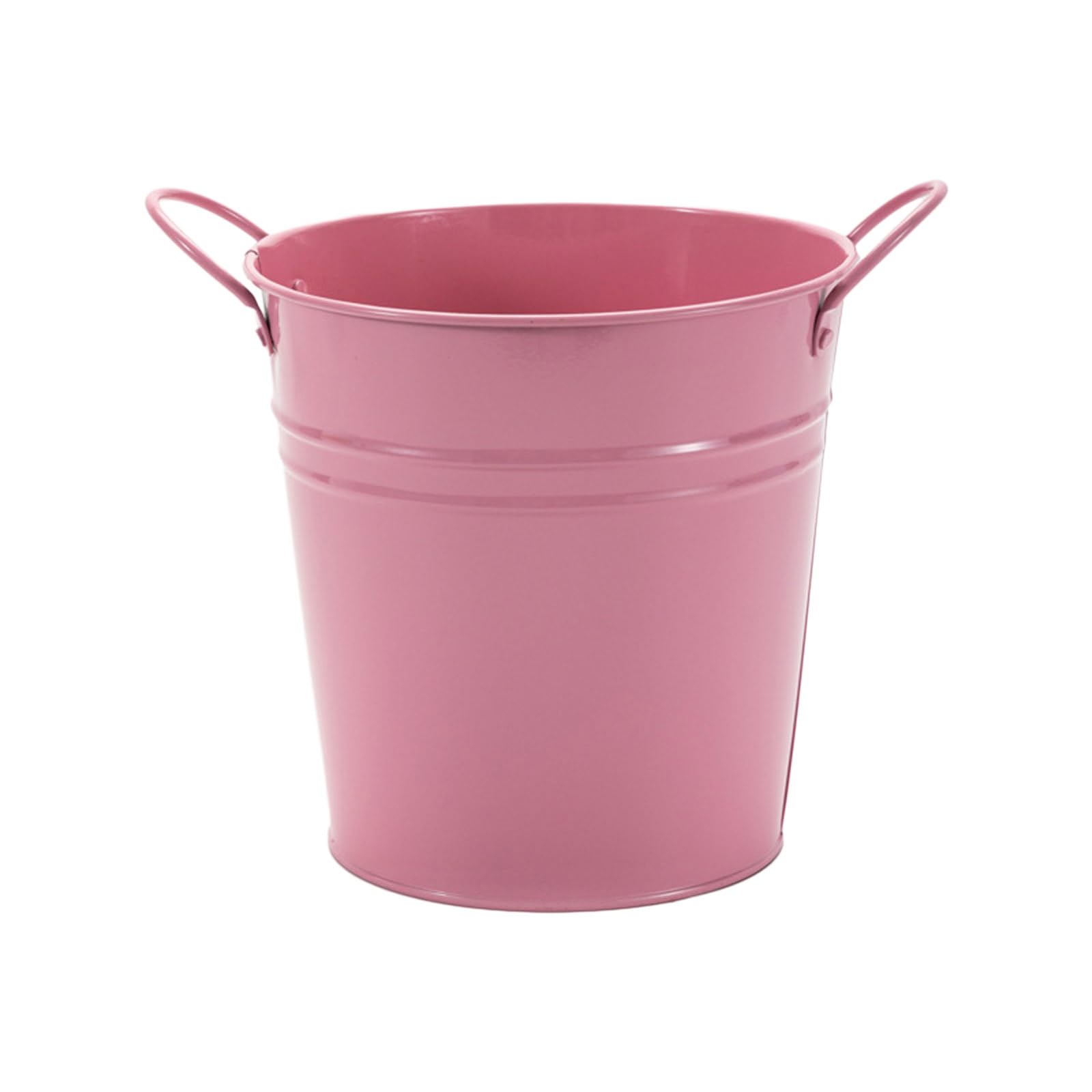 Hsioluted Iron Potted Plant Vase Flowerpot Creative Balconys Hanging Planter Bucket Small Binaural Flower Pots Garden Decoration Garden Fence Hanging