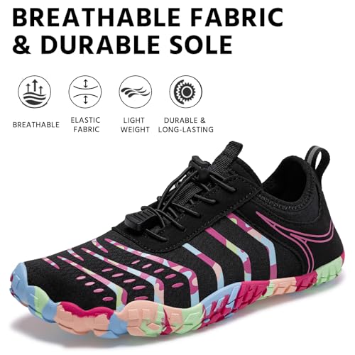 Image of EWUHA Barefoot Shoes Womens Mens Footwear for Walking Hiking with Wide Toe Box,Healthy & Non-Slip,Breathable Barefoot Vitality Water Shoes for Beach Pool Swim Outdoor (Unisex)
