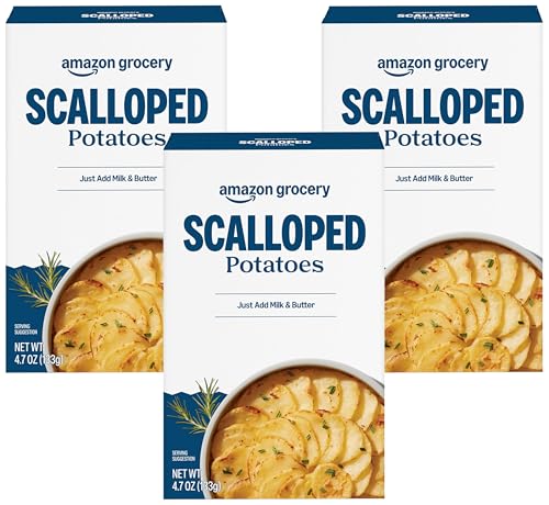 Image of Amazon Grocery, Scalloped Potatoes, 4.7 Oz (Previously Amazon Fresh, Packaging May Vary) (Pack of 3)