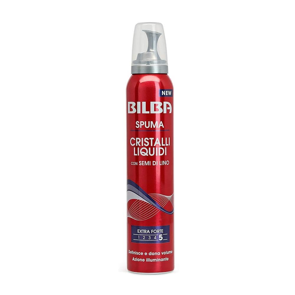 Bilba Set 12 spuma Extra-Fuerte ML Semillas Lino Puesta en pliega y Peinado Pelo, Multicolor, única