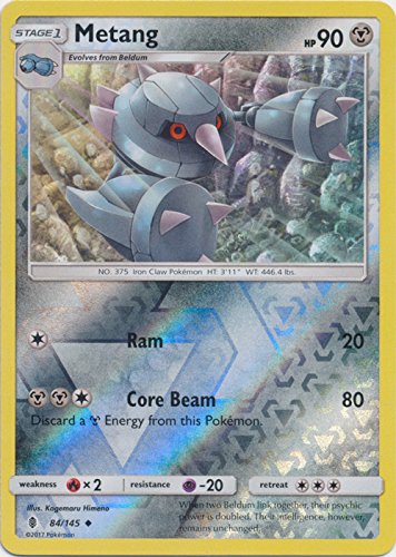 Pokemon Metang - 84/145 - Uncommon - Reverse Holo - Sun & Moon: Guardians Rising