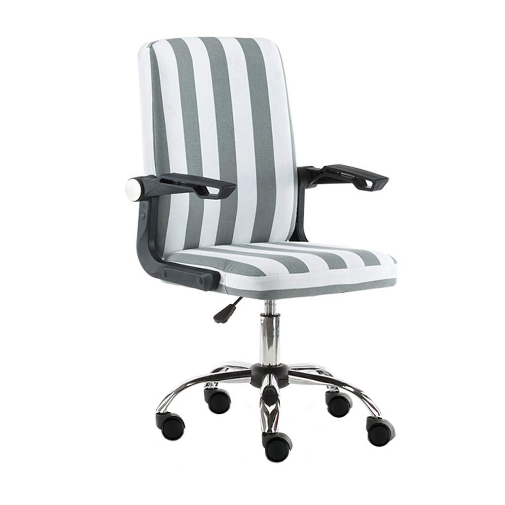 LAXF-stool Computer Desk Chair, Swivel Task Chair with Armrests Fabric Office Chair High Back PU Leather Adjustable Chair Ergonomic Boss Executive Management