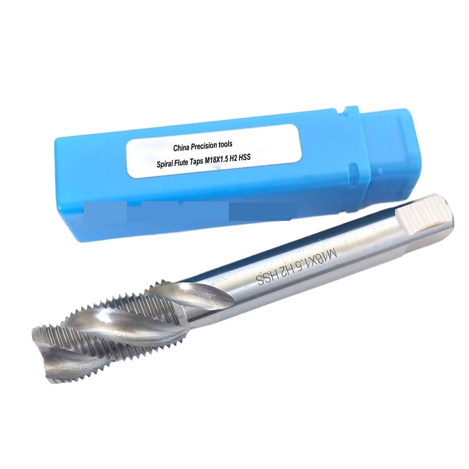 Zngdaynr M10 1Pcs Hss Metric Machine Spiral Flute Tap M6 M8 M10 M12 M14 M16 M18 Sp Fine Screw Threads Spiral Fluted Taps M20-M24 M27 M30(1,)