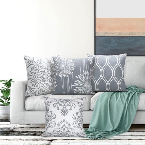 ZHILING Decorative cushion covers 18x18 Set of 4 - Image 4