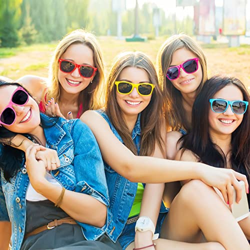 Image of 50 /100 Pack Bulk Sunglasses for Adult Retro 70s 90s Cheap Glasses for Party Supplies (50Purple, Black)